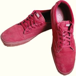 Vans Men's Era Gold Port Royale Red Low Top Sneakers - Size 13 - GUC